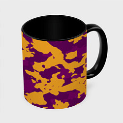 Кружка 3D Песчанный камуфляж милитраи, цвет: 3D-белый + черный