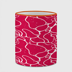 Кружка 3D Яркий абстрактный паттерн для спорта, цвет: 3D-оранжевый кант — фото 2