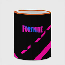 Кружка 3D Fortnite geometry pink, цвет: 3D-оранжевый кант — фото 2