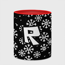 Кружка 3D Roblox winter, цвет: 3D-белый + красный — фото 2