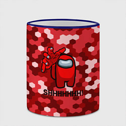 Кружка 3D Among us pixel game, цвет: 3D-синий кант — фото 2