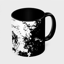 Кружка 3D Evanescence - рок пес, цвет: 3D-белый + черный