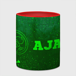 Кружка 3D Ajax - green gradient по-горизонтали, цвет: 3D-белый + красный — фото 2