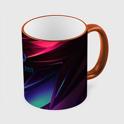 Кружка 3D Lexus stripes, цвет: 3D-оранжевый кант