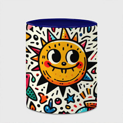 Кружка 3D Doodle parade, цвет: 3D-белый + синий — фото 2