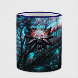 Кружка 3D The Witcher logo night, цвет: 3D-синий кант — фото 2