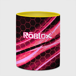 Кружка 3D Roblox броня розовый, цвет: 3D-белый + желтый — фото 2