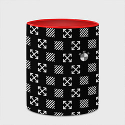 Кружка 3D BMW pattern, цвет: 3D-белый + красный — фото 2