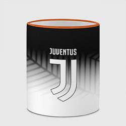 Кружка 3D Ювентус геометрия, цвет: 3D-оранжевый кант — фото 2