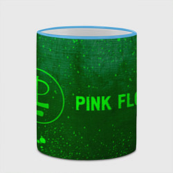 Кружка 3D Pink Floyd - green gradient по-горизонтали, цвет: 3D-небесно-голубой кант — фото 2