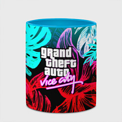Кружка 3D GTA vice city tropic, цвет: 3D-белый + небесно-голубой — фото 2