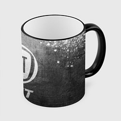 Кружка 3D Fiat - grey gradient, цвет: 3D-черный кант