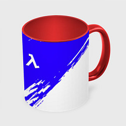 Кружка 3D Half life белые краски, цвет: 3D-белый + красный