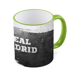 Кружка 3D Real Madrid - grey gradient по-горизонтали, цвет: 3D-светло-зеленый кант