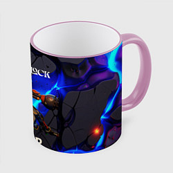 Кружка 3D Deadlock logo and Bebop, цвет: 3D-розовый кант