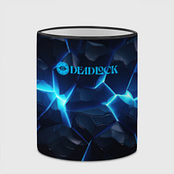 Кружка 3D Deadlock logo синий лого, цвет: 3D-черный кант — фото 2
