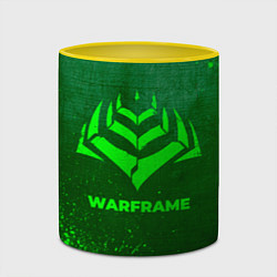 Кружка 3D Warframe - green gradient, цвет: 3D-белый + желтый — фото 2