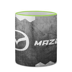 Кружка 3D Mazda - grey gradient по-горизонтали, цвет: 3D-светло-зеленый кант — фото 2