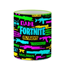 Кружка 3D Fortnite games, цвет: 3D-светло-зеленый кант — фото 2