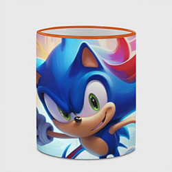 Кружка 3D Sonic 1, цвет: 3D-оранжевый кант — фото 2