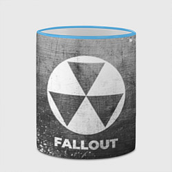 Кружка 3D Fallout - grey gradient, цвет: 3D-небесно-голубой кант — фото 2