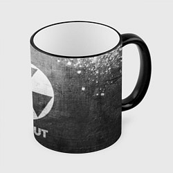 Кружка 3D Fallout - grey gradient, цвет: 3D-черный кант
