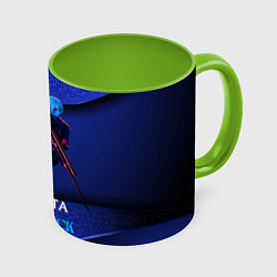 Кружка 3D Vindicta Deadlock, цвет: 3D-белый + светло-зеленый