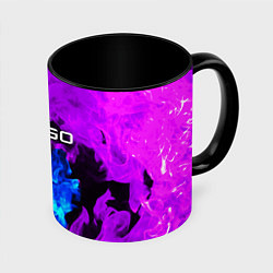 Кружка 3D CSGO neon flame, цвет: 3D-белый + черный