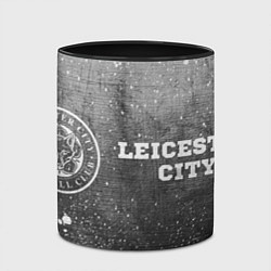 Кружка 3D Leicester City - grey gradient по-горизонтали, цвет: 3D-белый + черный — фото 2