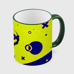 Кружка 3D Quake game collection, цвет: 3D-зеленый кант