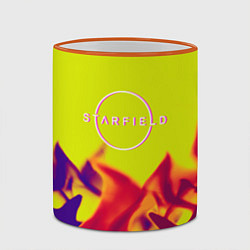 Кружка 3D Starfield fire steel, цвет: 3D-оранжевый кант — фото 2