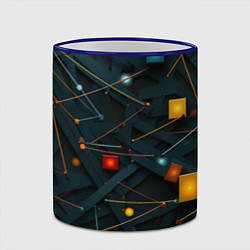 Кружка 3D Геометрическая абстракция, цвет: 3D-синий кант — фото 2