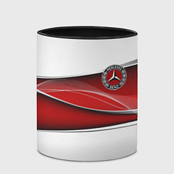 Кружка 3D Mercedes benz авто, цвет: 3D-белый + черный — фото 2