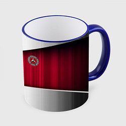 Кружка 3D Mercedes amg, цвет: 3D-синий кант