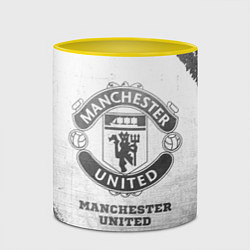 Кружка 3D Manchester United - white gradient, цвет: 3D-белый + желтый — фото 2