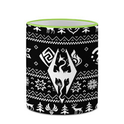 Кружка 3D The Elder Scrolls game pattern, цвет: 3D-светло-зеленый кант — фото 2