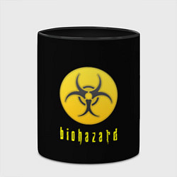 Кружка 3D Resident Evil biohazard, цвет: 3D-белый + черный — фото 2