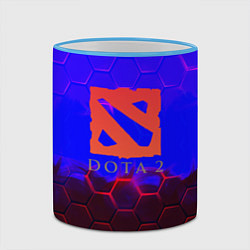 Кружка 3D Dota 2 броня текстура, цвет: 3D-небесно-голубой кант — фото 2