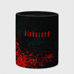 Кружка 3D Biohazard брызги красок, цвет: 3D-белый + черный — фото 2