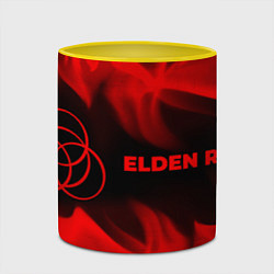 Кружка 3D Elden Ring - red gradient по-горизонтали, цвет: 3D-белый + желтый — фото 2