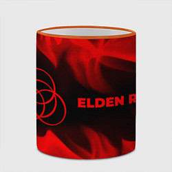 Кружка 3D Elden Ring - red gradient по-горизонтали, цвет: 3D-оранжевый кант — фото 2