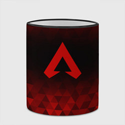 Кружка 3D Apex Legends red poly, цвет: 3D-черный кант — фото 2