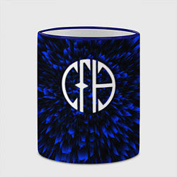 Кружка 3D Pantera blue energy, цвет: 3D-синий кант — фото 2