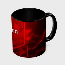 Кружка 3D CSGO абстракция, цвет: 3D-белый + черный