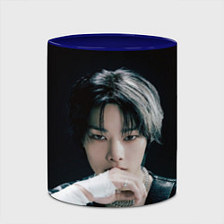 Кружка 3D Stray Kids I N Giant concept, цвет: 3D-белый + синий — фото 2