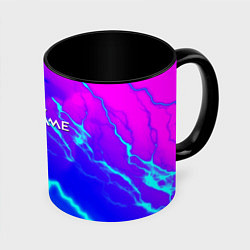 Кружка 3D Warframe neon storm, цвет: 3D-белый + черный