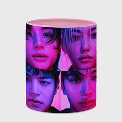 Кружка 3D Stray Kids purple, цвет: 3D-белый + розовый — фото 2