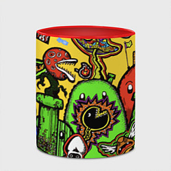 Кружка 3D Mario краски текстура, цвет: 3D-белый + красный — фото 2