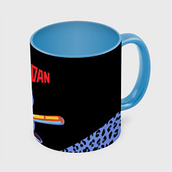 Кружка 3D Дандадан: Бабушка медиум, цвет: 3D-белый + небесно-голубой