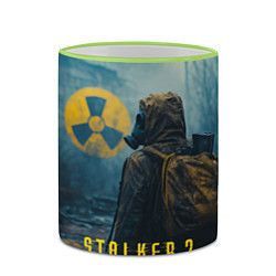 Кружка 3D Stalker 2 зараженная зона, цвет: 3D-светло-зеленый кант — фото 2
